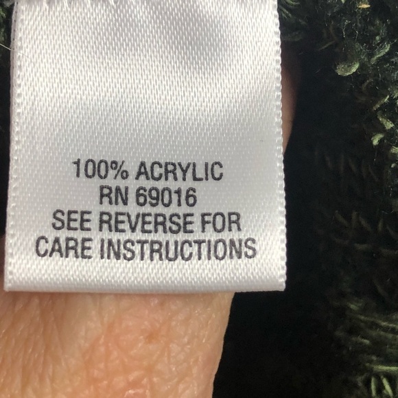 Studio works women’s green knit cardigan medium - Picture 7 of 9